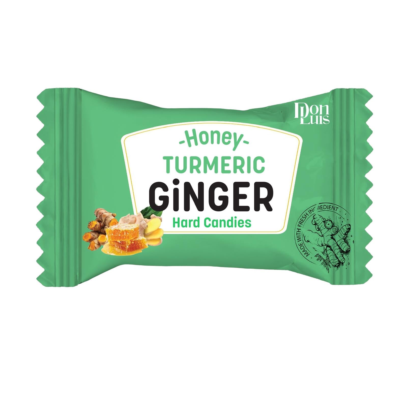 Don Luis Ginger Turmeric Honey Hard Candy 100g 3.5oz