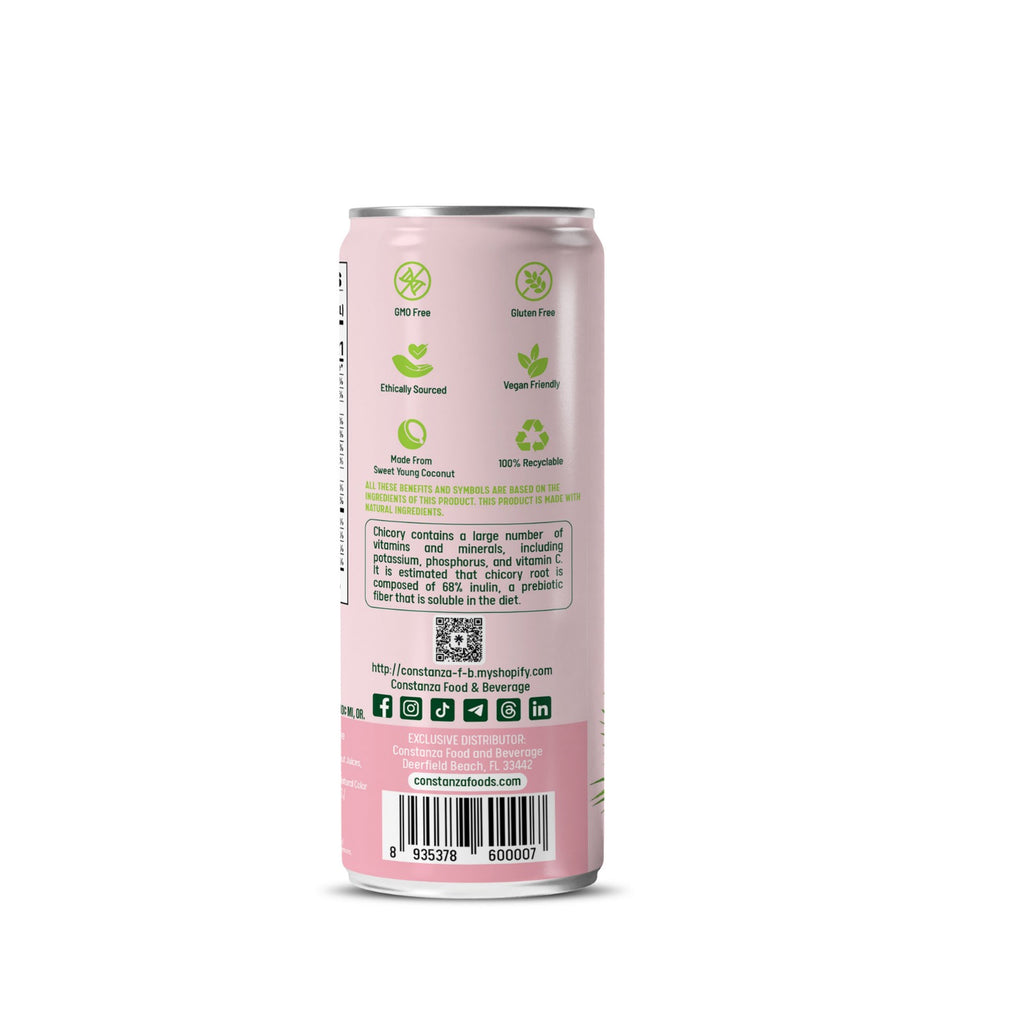 CONSTANZA USA Fiber Pink Coconut Water with Matcha – 10.82 fl oz (320ml) 24 units (Copy)