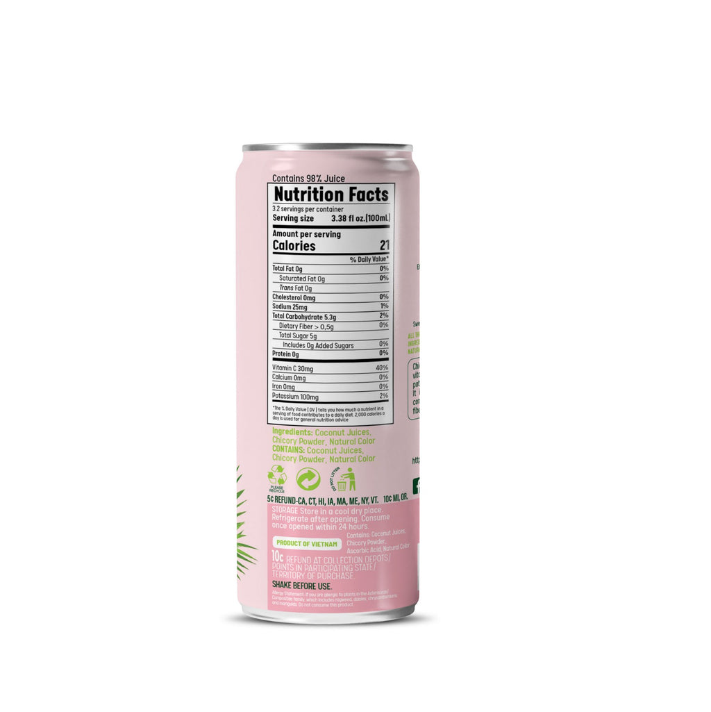 CONSTANZA USA Fiber Pink Coconut Water with Matcha – 10.82 fl oz (320ml) 24 units (Copy)