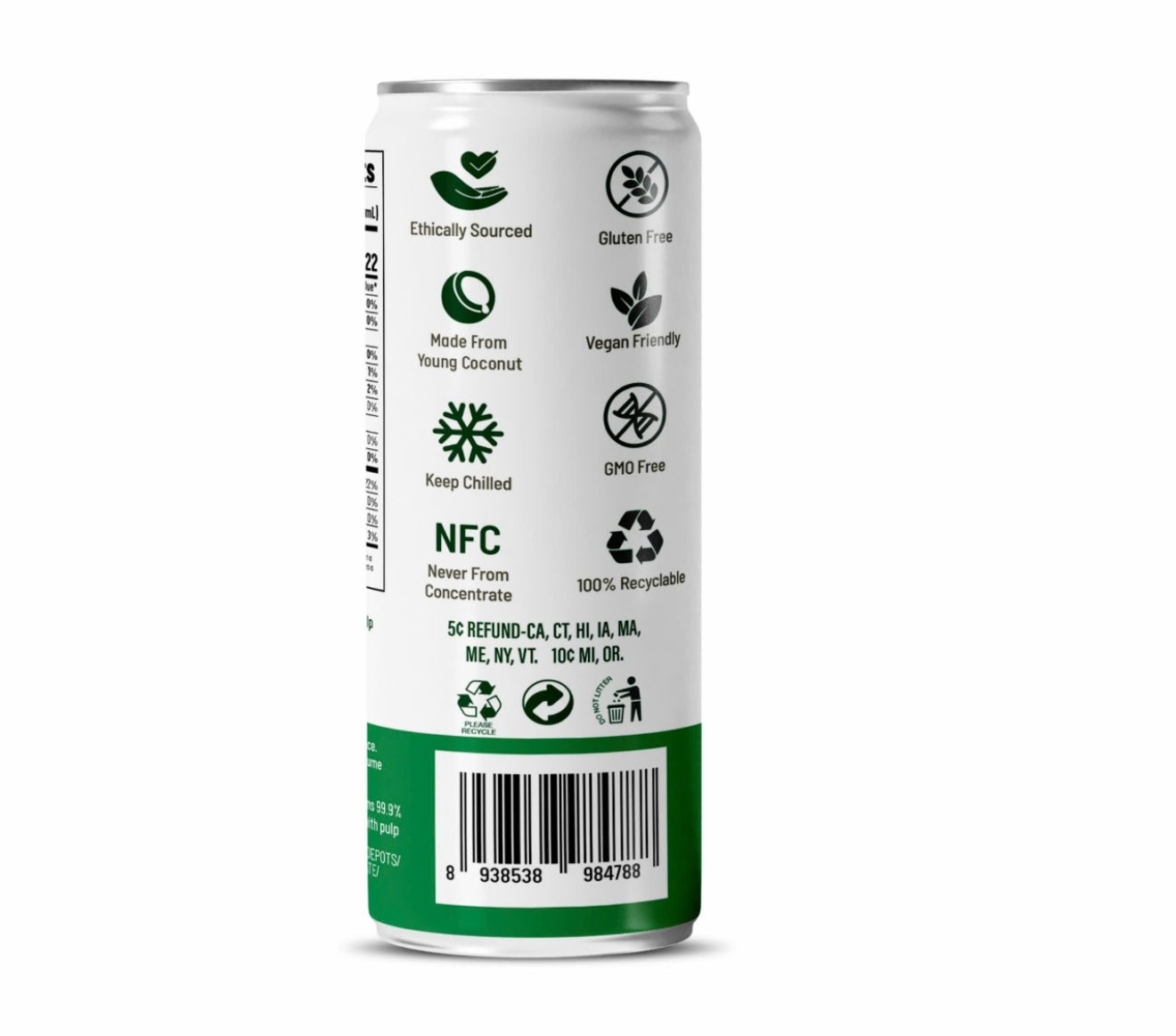 Constanza F&B Natural Coconut Water 320ml/ 24 units