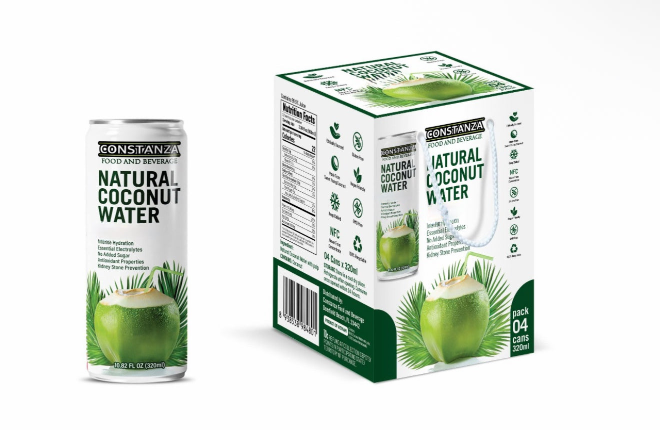 Constanza F&B Natural Coconut Water 320ml/ 24 units