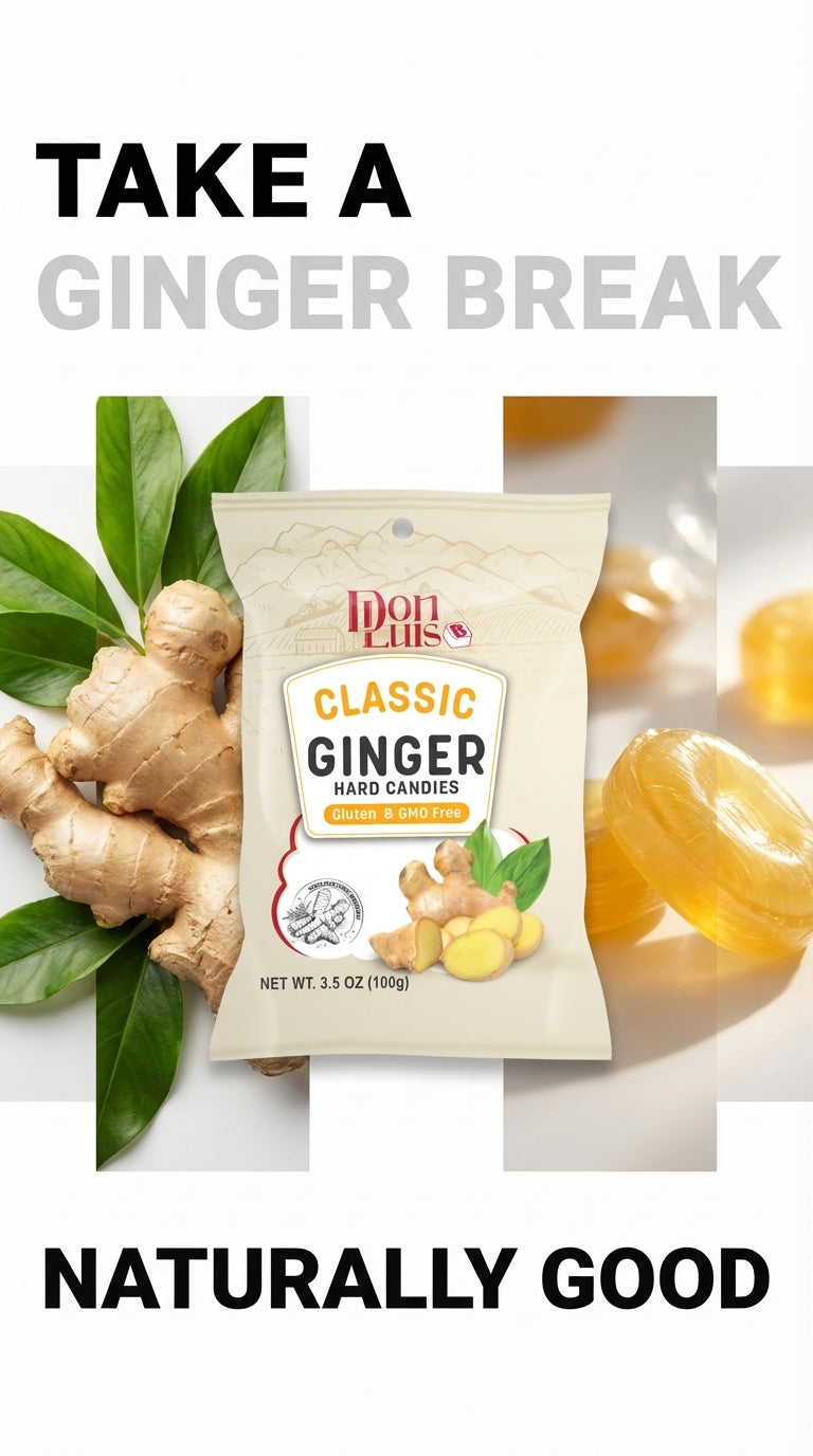 Don Luis Ginger Classic Hard Candy 100g 3.5 oz 3 (packs)